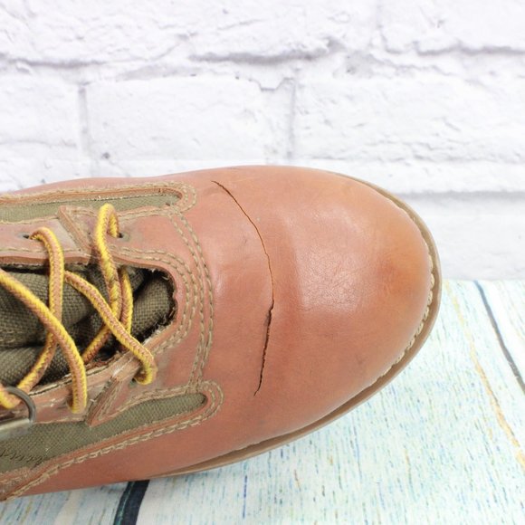 *Vintage LL Bean Fly Fishing Brown Leather Angling Felt Bottom Boots 9 Inch - Picture 10 of 10